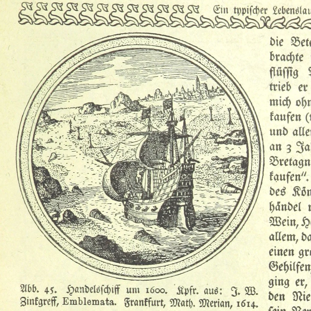 An illustration from Monographien zur deutschen Kulturgeschichte, herausgegeben von G. Steinhausen, 1899, leaf 57