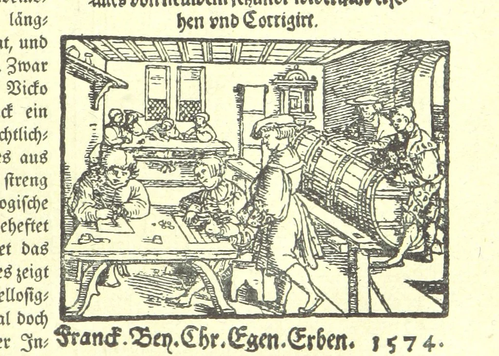 An illustration from Monographien zur deutschen Kulturgeschichte, herausgegeben von G. Steinhausen, 1899, leaf 71