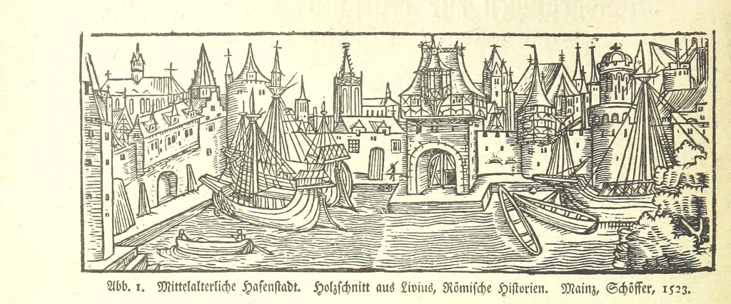 An illustration from Monographien zur deutschen Kulturgeschichte, herausgegeben von G. Steinhausen, 1899, leaf 8