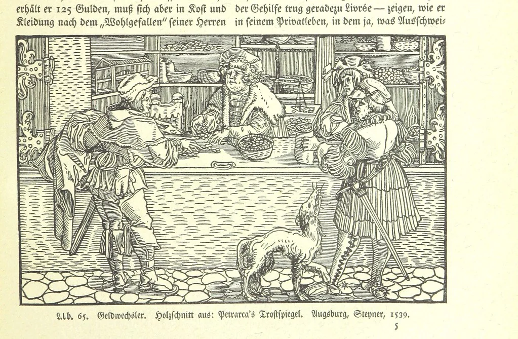 An illustration from Monographien zur deutschen Kulturgeschichte, herausgegeben von G. Steinhausen, 1899, leaf 81