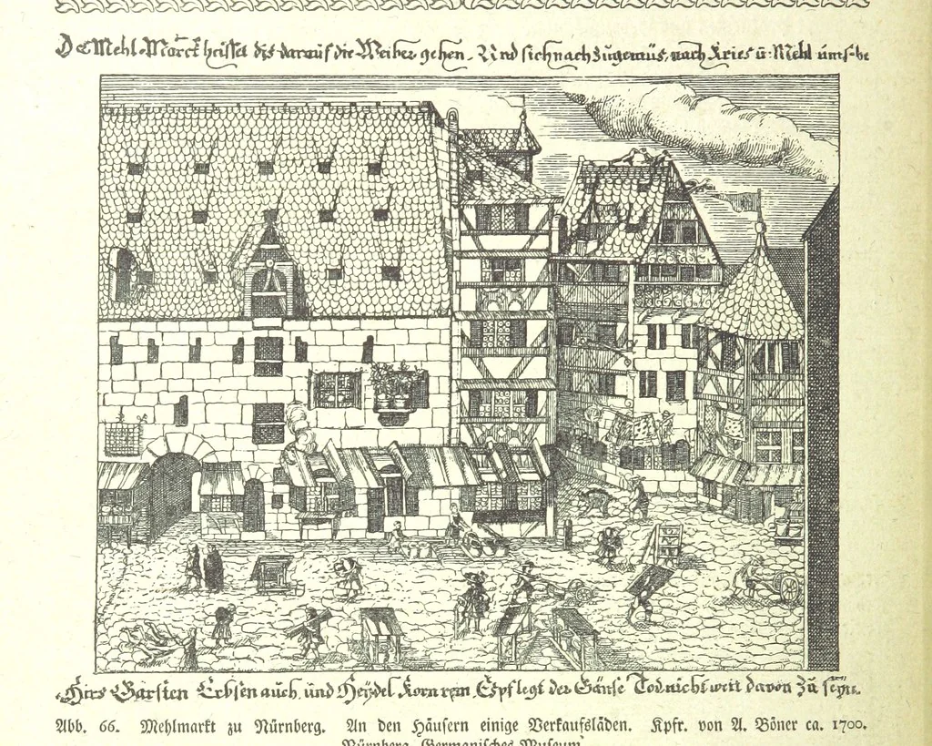 An illustration from Monographien zur deutschen Kulturgeschichte, herausgegeben von G. Steinhausen, 1899, leaf 82