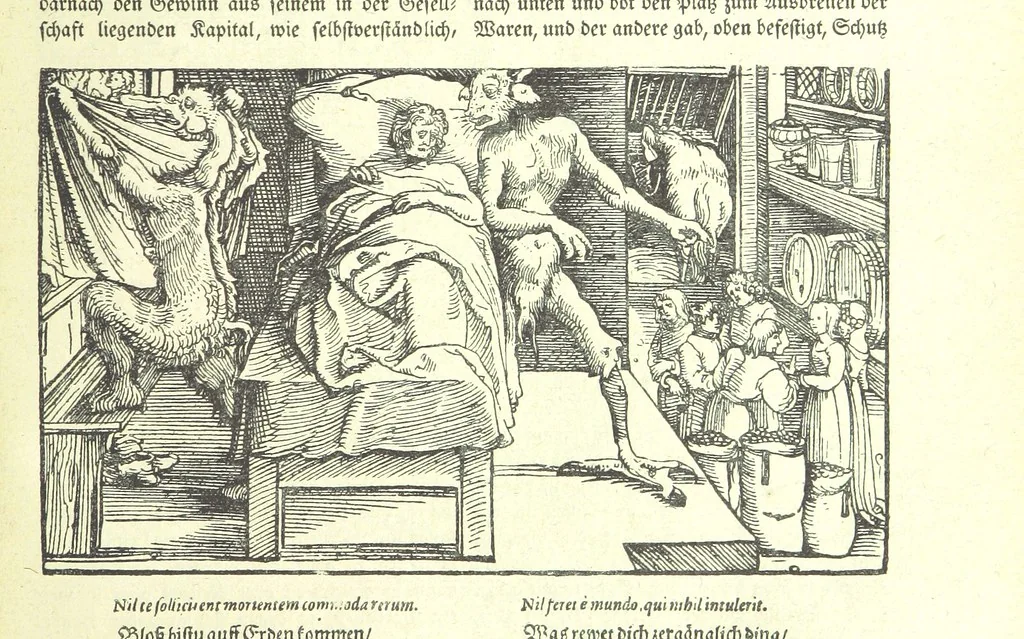 An illustration from Monographien zur deutschen Kulturgeschichte, herausgegeben von G. Steinhausen, 1899, leaf 83