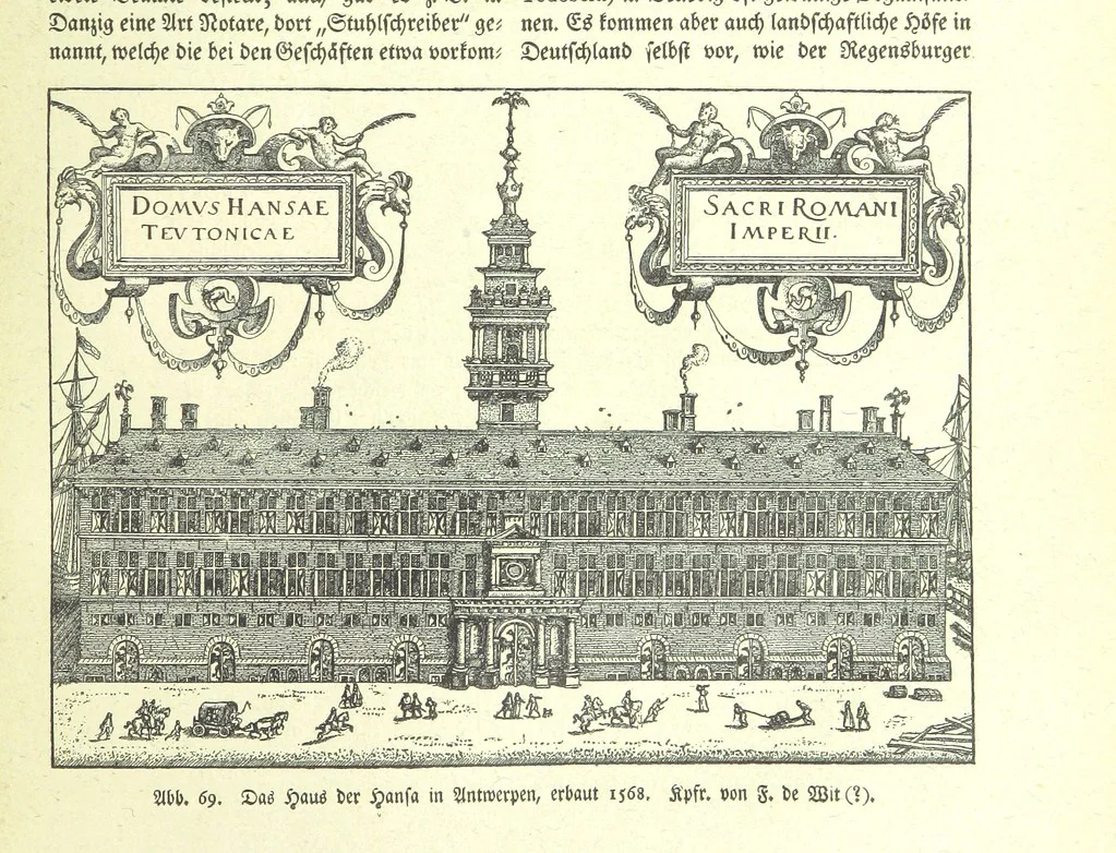 An illustration from Monographien zur deutschen Kulturgeschichte, herausgegeben von G. Steinhausen, 1899, leaf 85