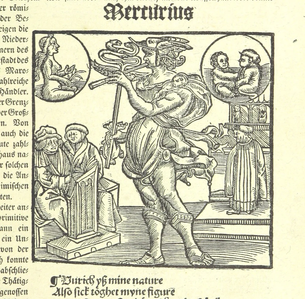 An illustration from Monographien zur deutschen Kulturgeschichte, herausgegeben von G. Steinhausen, 1899, leaf 9