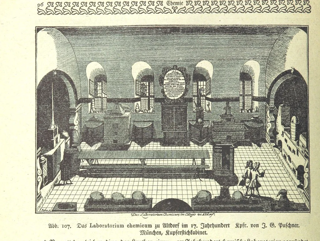 An illustration from Monographien zur deutschen Kulturgeschichte, herausgegeben von G. Steinhausen, 1899, leaf 106