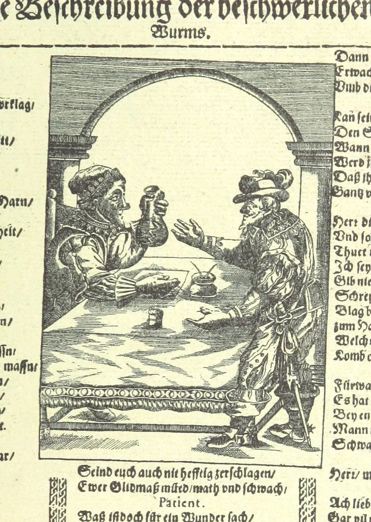 An illustration from Monographien zur deutschen Kulturgeschichte, herausgegeben von G. Steinhausen, 1899, leaf 107