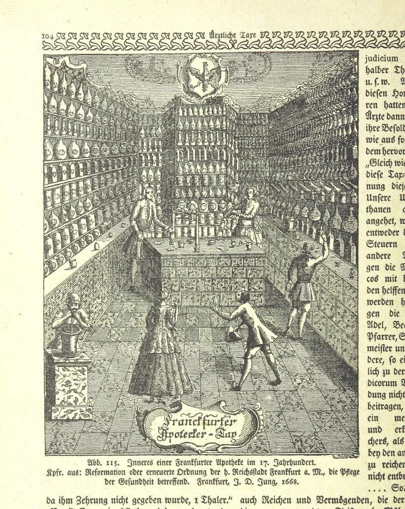 An illustration from Monographien zur deutschen Kulturgeschichte, herausgegeben von G. Steinhausen, 1899, leaf 114