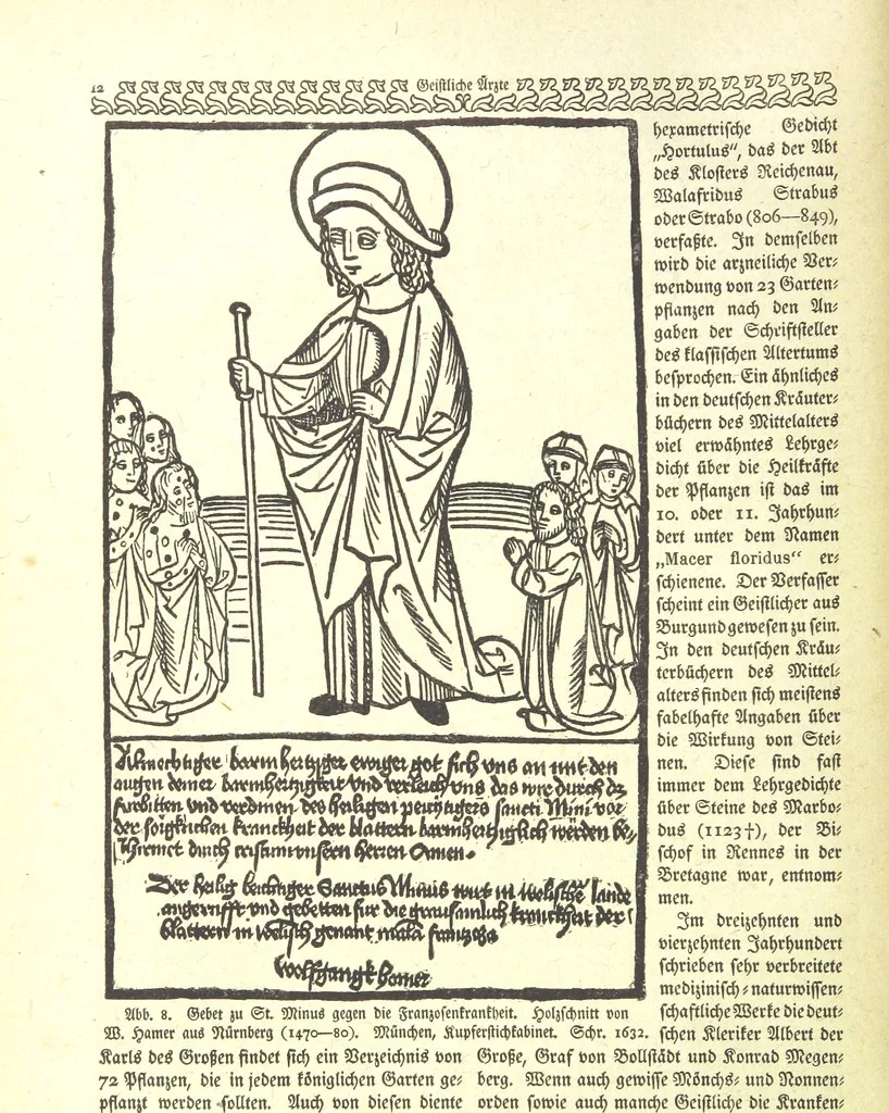 An illustration from Monographien zur deutschen Kulturgeschichte, herausgegeben von G. Steinhausen, 1899, leaf 14