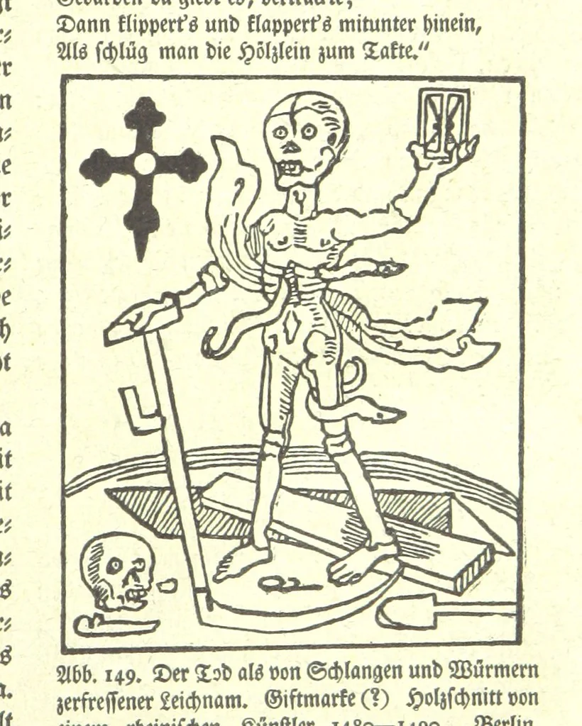 An illustration from Monographien zur deutschen Kulturgeschichte, herausgegeben von G. Steinhausen, 1899, leaf 145