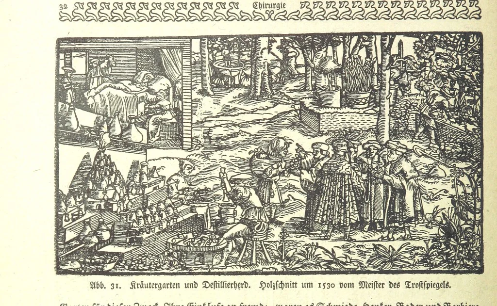 An illustration from Monographien zur deutschen Kulturgeschichte, herausgegeben von G. Steinhausen, 1899, leaf 34