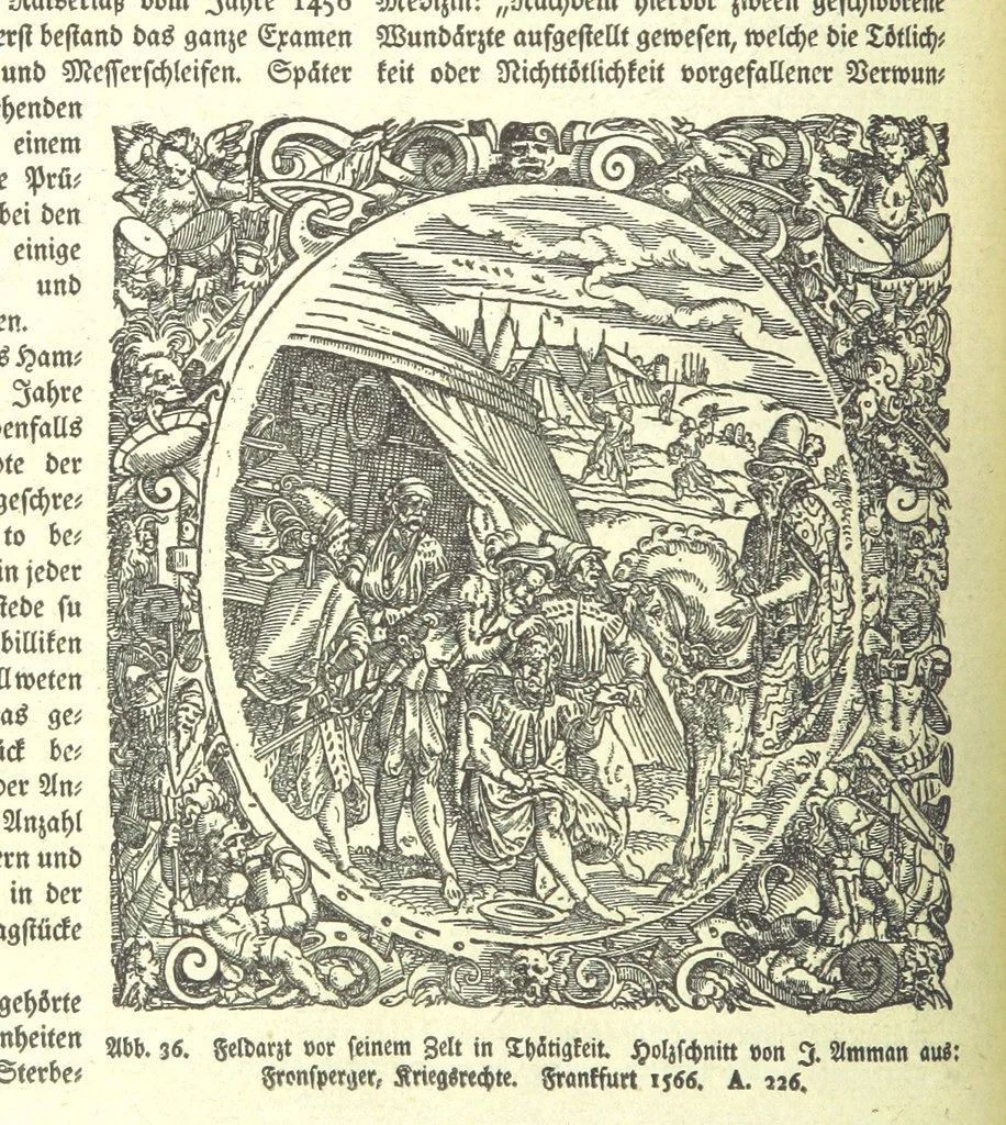 An illustration from Monographien zur deutschen Kulturgeschichte, herausgegeben von G. Steinhausen, 1899, leaf 38