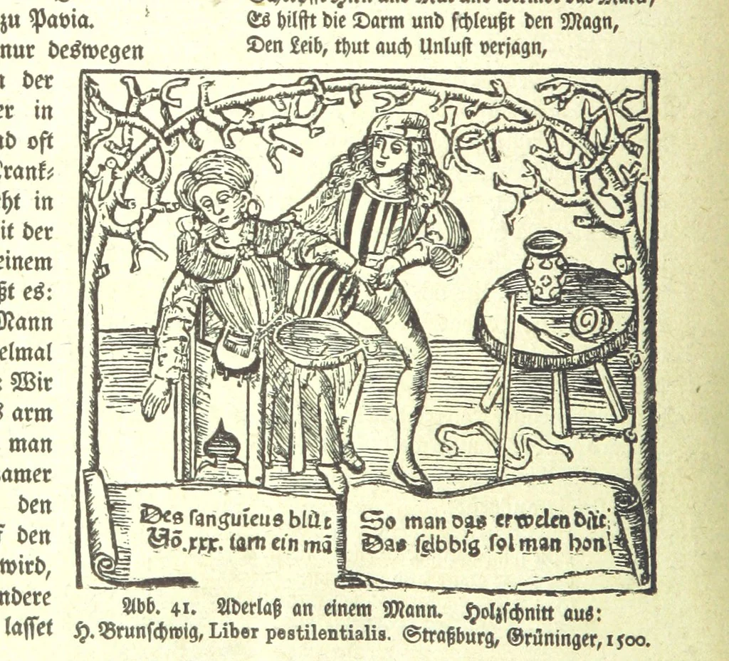 An illustration from Monographien zur deutschen Kulturgeschichte, herausgegeben von G. Steinhausen, 1899, leaf 42