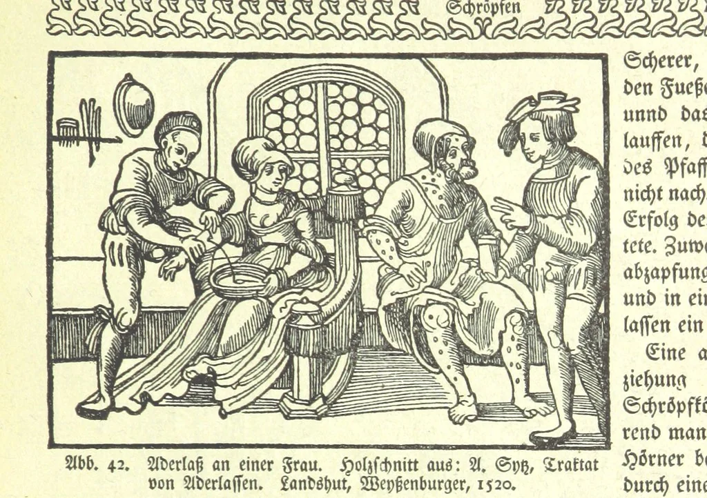 An illustration from Monographien zur deutschen Kulturgeschichte, herausgegeben von G. Steinhausen, 1899, leaf 45