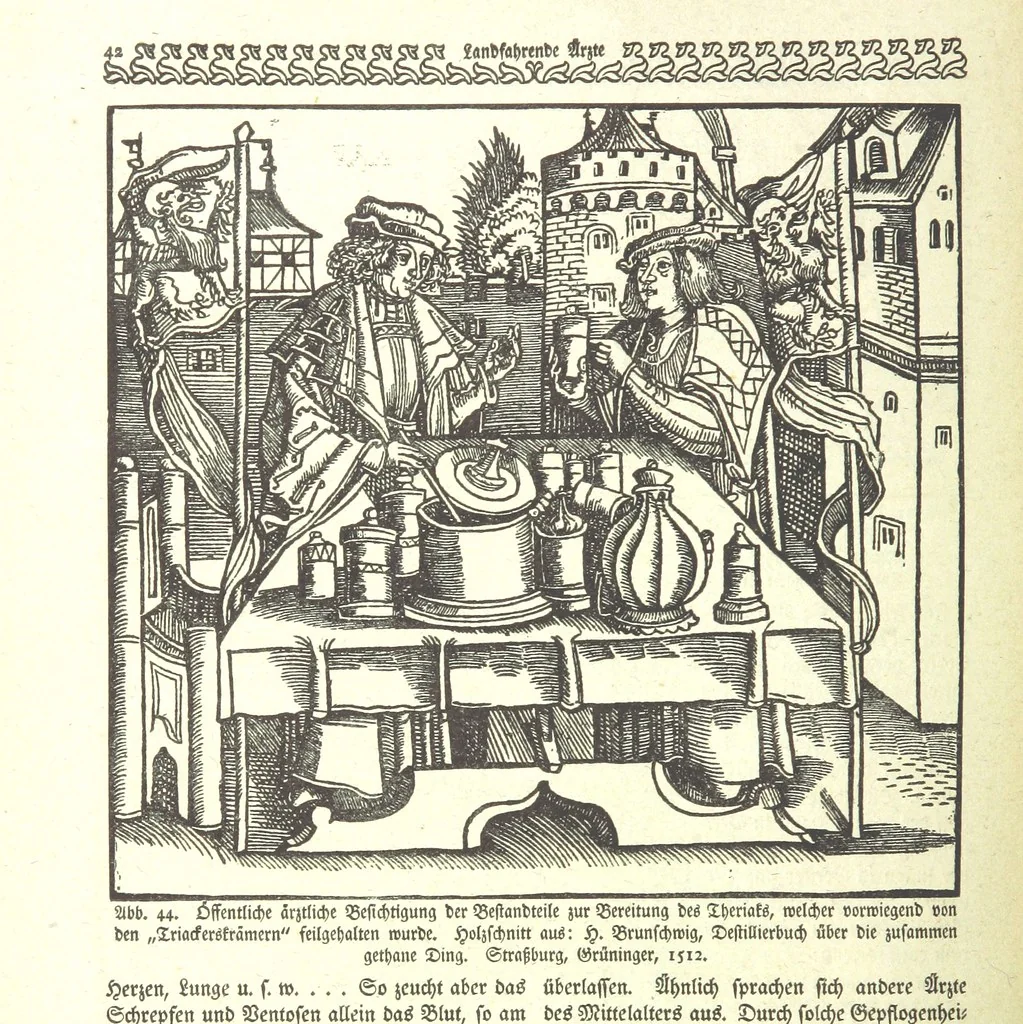 An illustration from Monographien zur deutschen Kulturgeschichte, herausgegeben von G. Steinhausen, 1899, leaf 46