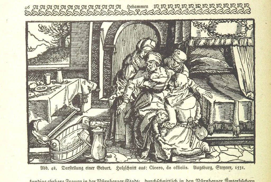 An illustration from Monographien zur deutschen Kulturgeschichte, herausgegeben von G. Steinhausen, 1899, leaf 50