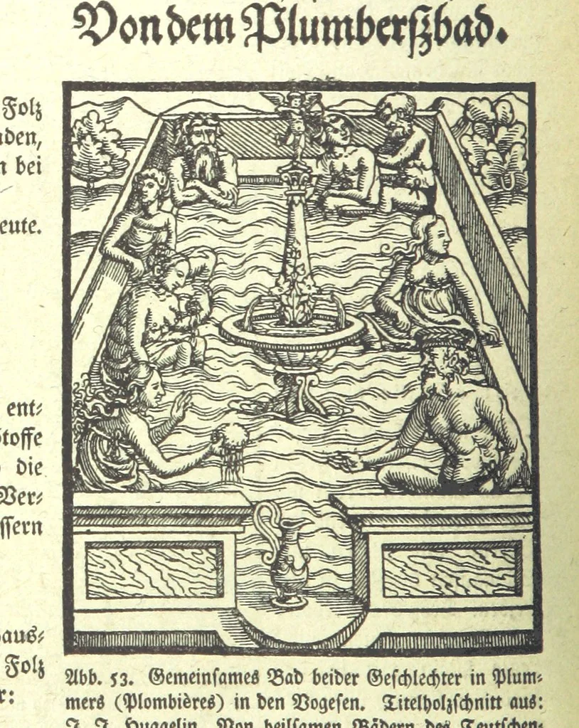 An illustration from Monographien zur deutschen Kulturgeschichte, herausgegeben von G. Steinhausen, 1899, leaf 54
