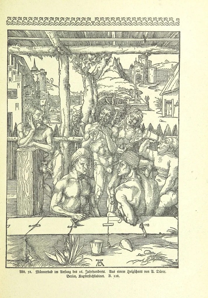 An illustration from Monographien zur deutschen Kulturgeschichte, herausgegeben von G. Steinhausen, 1899, leaf 57