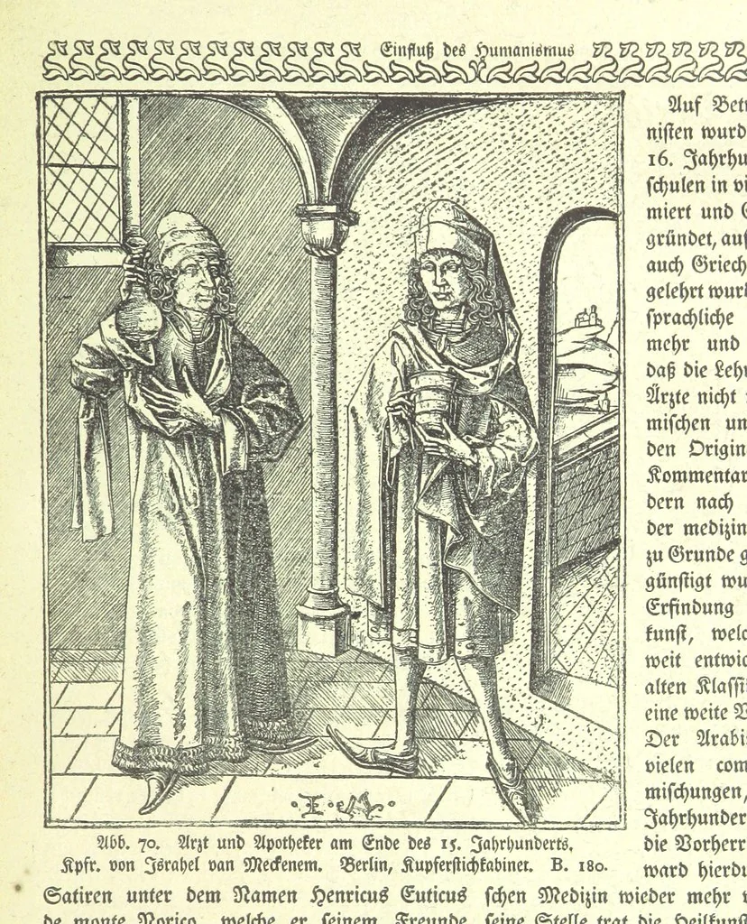 An illustration from Monographien zur deutschen Kulturgeschichte, herausgegeben von G. Steinhausen, 1899, leaf 73
