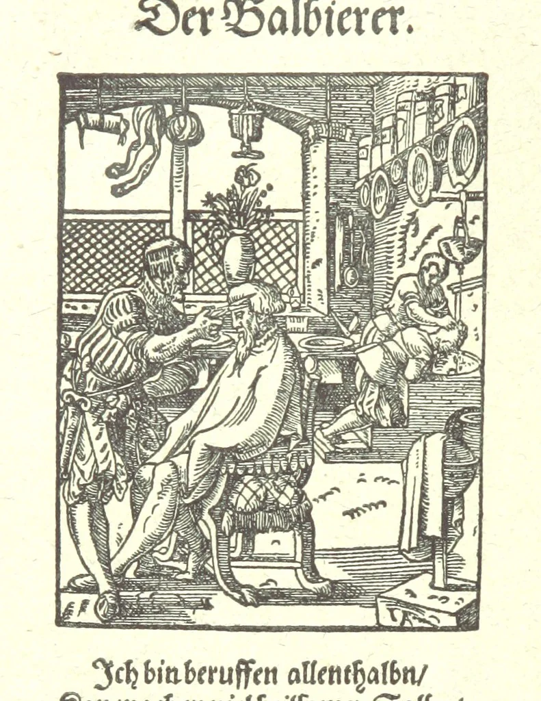 An illustration from Monographien zur deutschen Kulturgeschichte, herausgegeben von G. Steinhausen, 1899, leaf 88