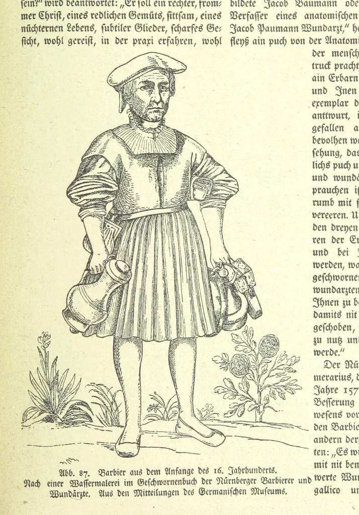 An illustration from Monographien zur deutschen Kulturgeschichte, herausgegeben von G. Steinhausen, 1899, leaf 89
