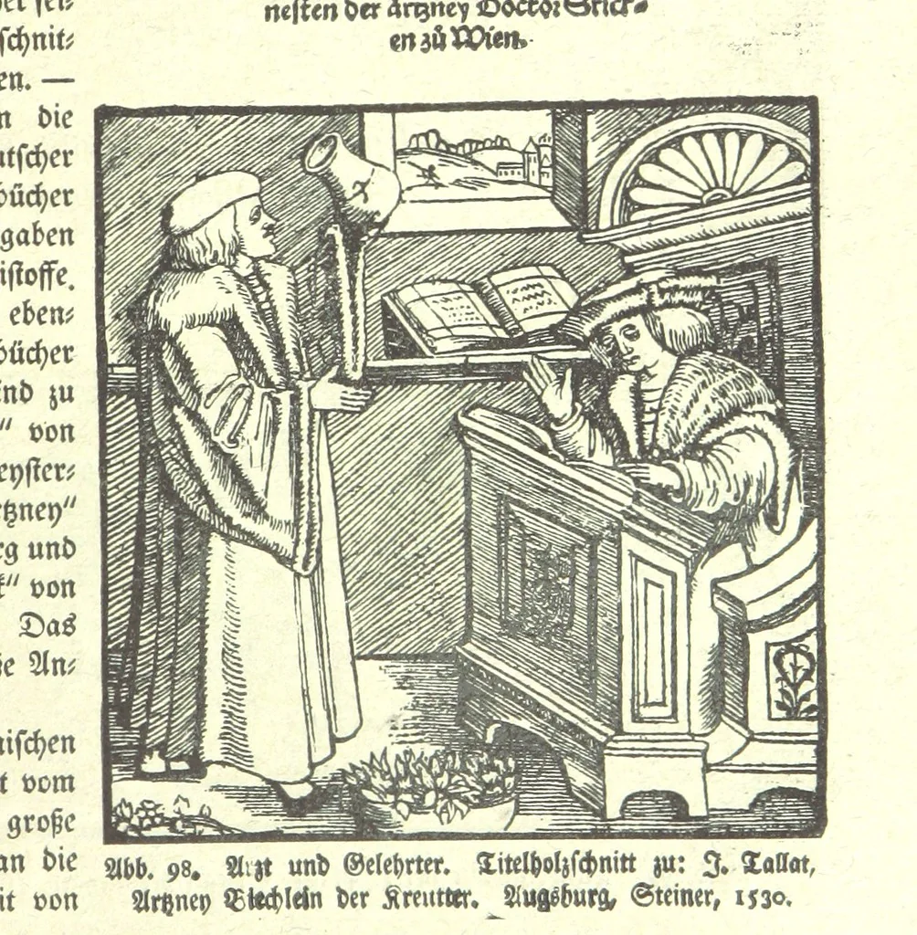 An illustration from Monographien zur deutschen Kulturgeschichte, herausgegeben von G. Steinhausen, 1899, leaf 97