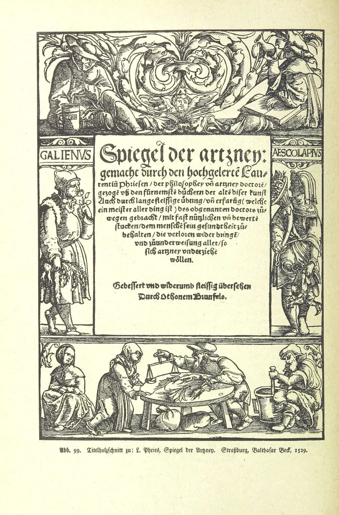 An illustration from Monographien zur deutschen Kulturgeschichte, herausgegeben von G. Steinhausen, 1899, leaf 98