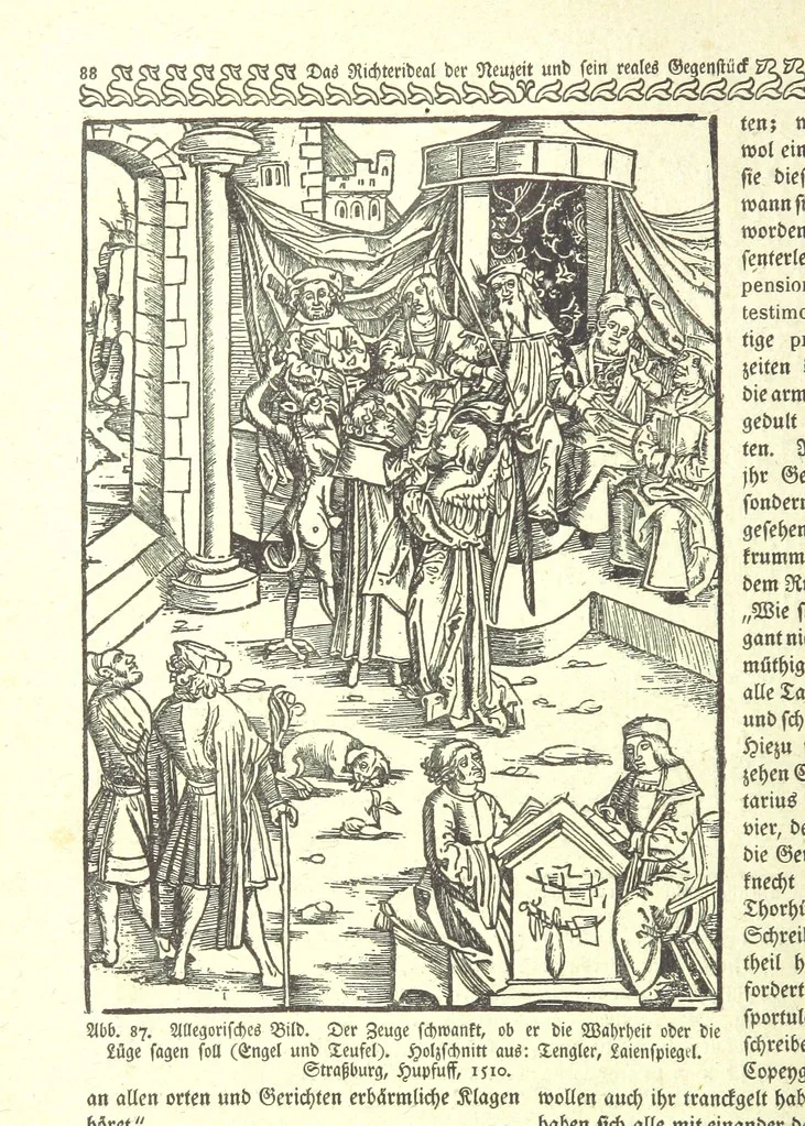 An illustration from Monographien zur deutschen Kulturgeschichte, herausgegeben von G. Steinhausen, 1899, leaf 106