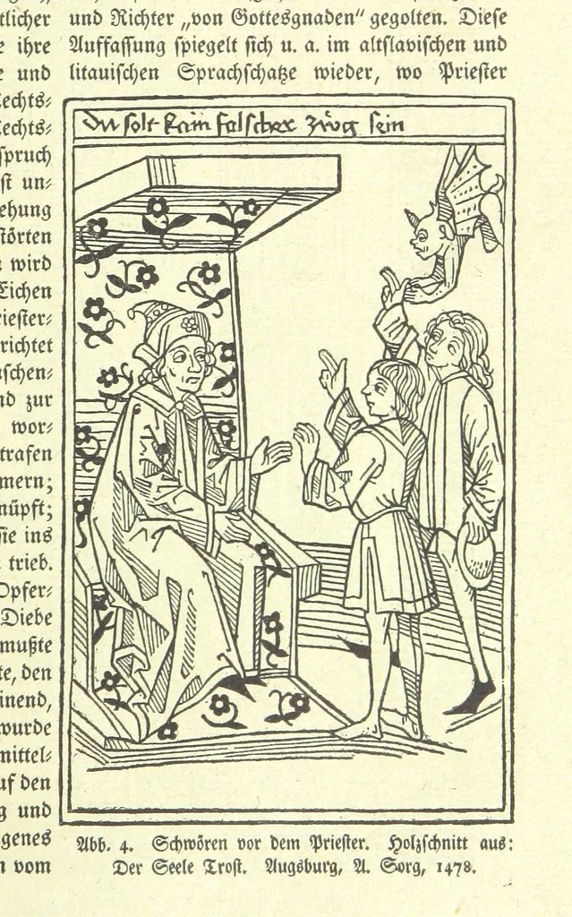 An illustration from Monographien zur deutschen Kulturgeschichte, herausgegeben von G. Steinhausen, 1899, leaf 11