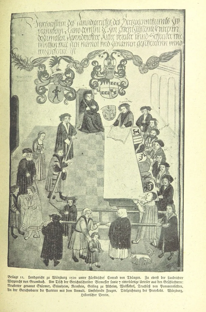 An illustration from Monographien zur deutschen Kulturgeschichte, herausgegeben von G. Steinhausen, 1899, leaf 115