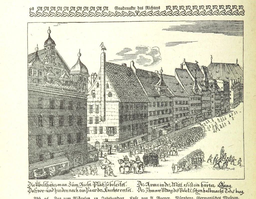 An illustration from Monographien zur deutschen Kulturgeschichte, herausgegeben von G. Steinhausen, 1899, leaf 118