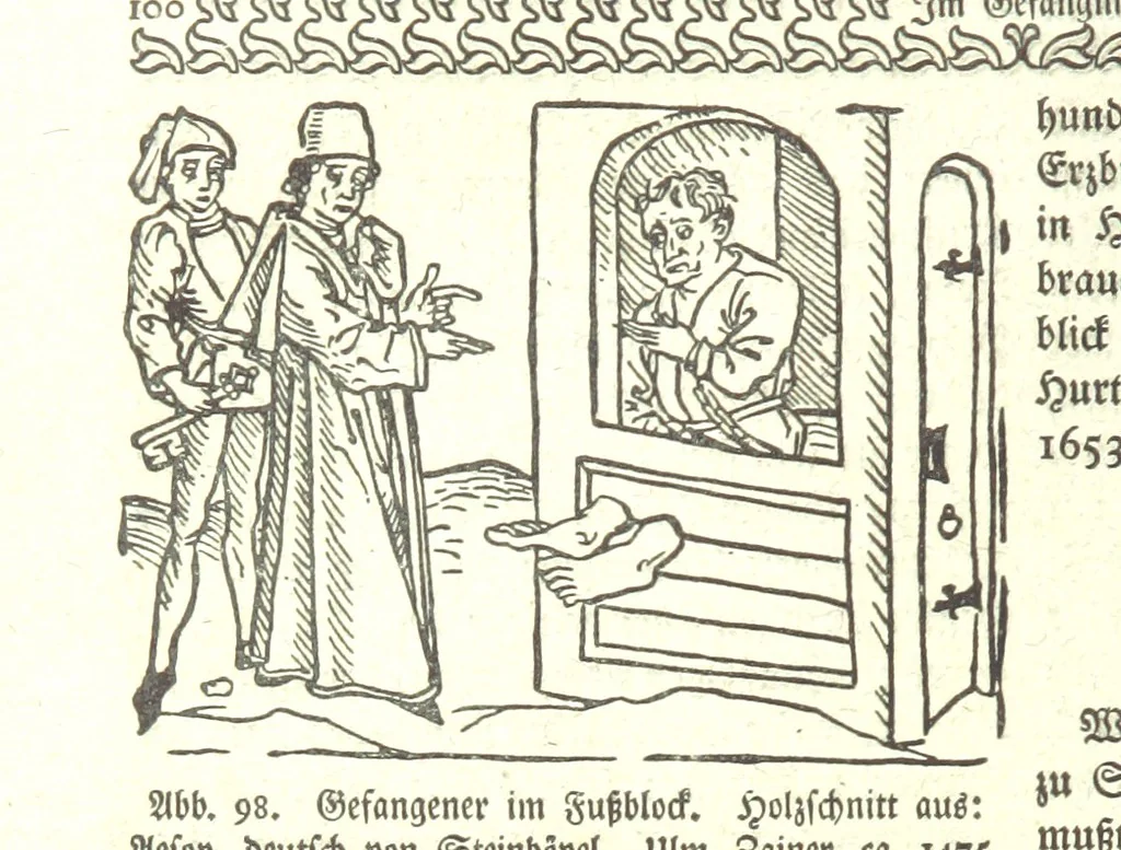 An illustration from Monographien zur deutschen Kulturgeschichte, herausgegeben von G. Steinhausen, 1899, leaf 120