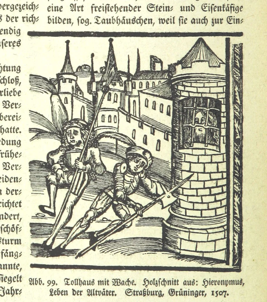 An illustration from Monographien zur deutschen Kulturgeschichte, herausgegeben von G. Steinhausen, 1899, leaf 120