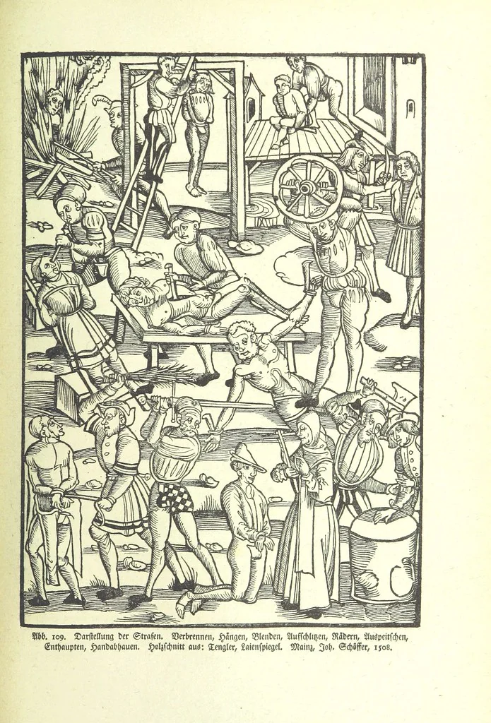 An illustration from Monographien zur deutschen Kulturgeschichte, herausgegeben von G. Steinhausen, 1899, leaf 129