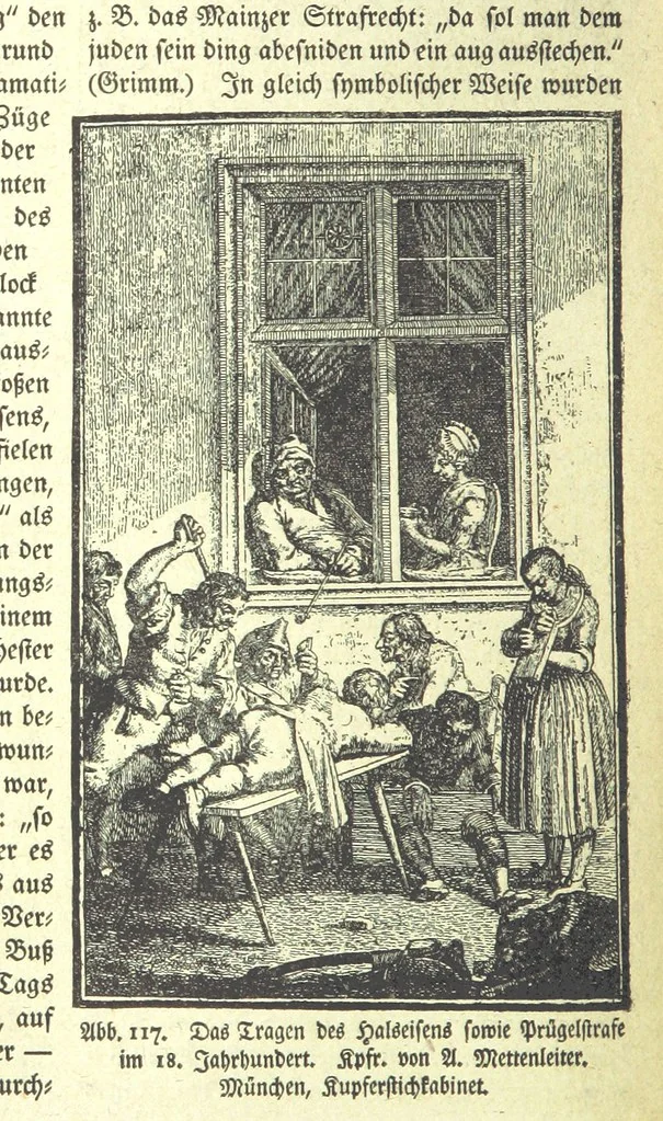 An illustration from Monographien zur deutschen Kulturgeschichte, herausgegeben von G. Steinhausen, 1899, leaf 136