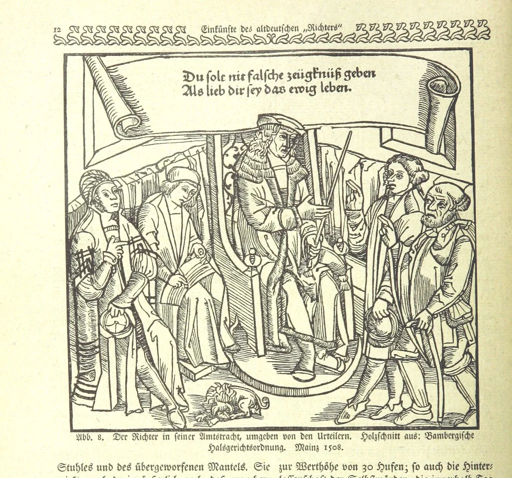 An illustration from Monographien zur deutschen Kulturgeschichte, herausgegeben von G. Steinhausen, 1899, leaf 14