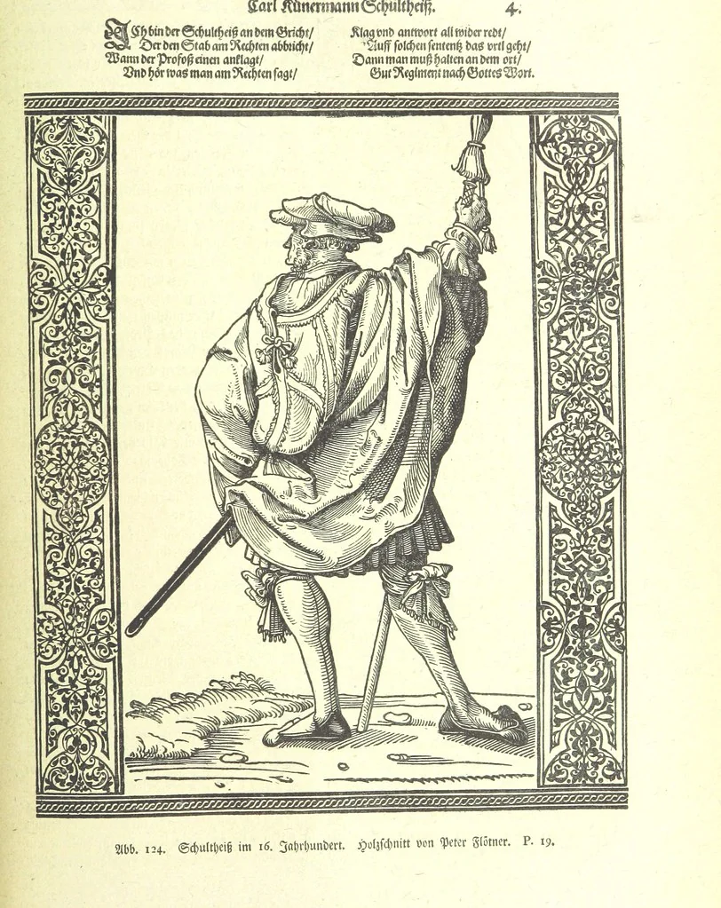 An illustration from Monographien zur deutschen Kulturgeschichte, herausgegeben von G. Steinhausen, 1899, leaf 143