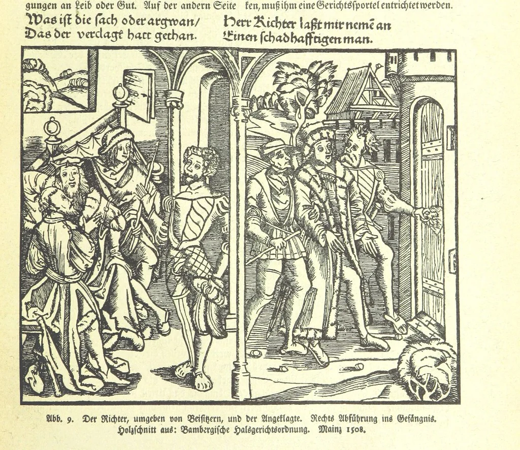 An illustration from Monographien zur deutschen Kulturgeschichte, herausgegeben von G. Steinhausen, 1899, leaf 15