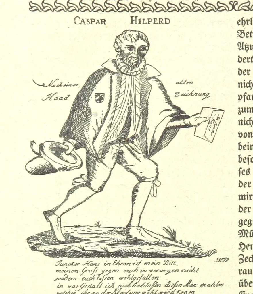 An illustration from Monographien zur deutschen Kulturgeschichte, herausgegeben von G. Steinhausen, 1899, leaf 150