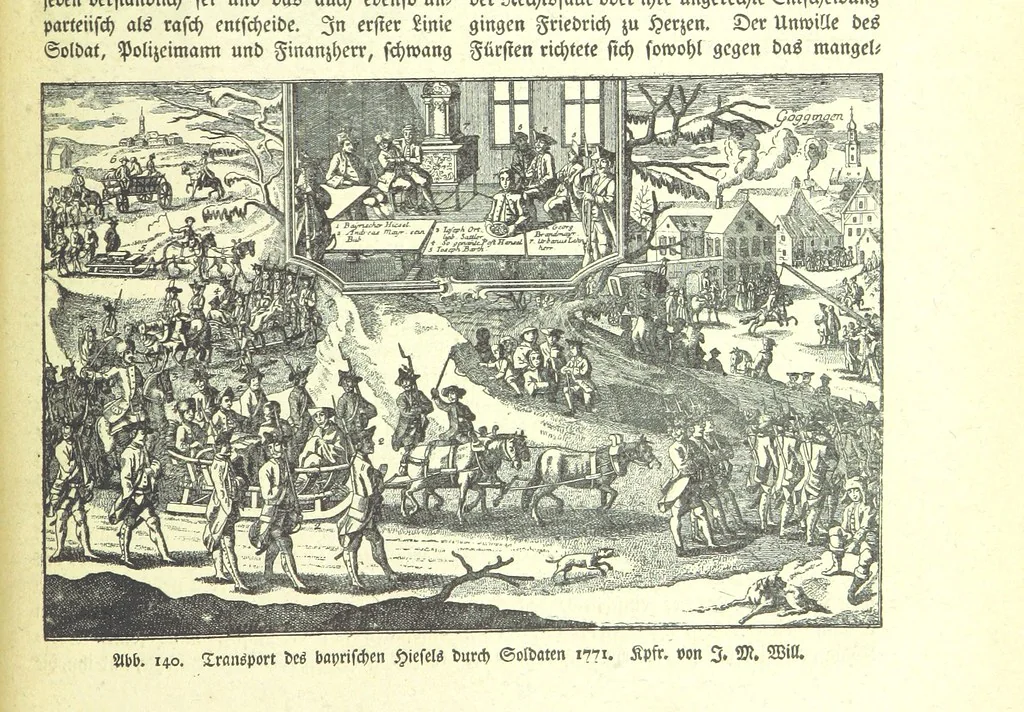 An illustration from Monographien zur deutschen Kulturgeschichte, herausgegeben von G. Steinhausen, 1899, leaf 159