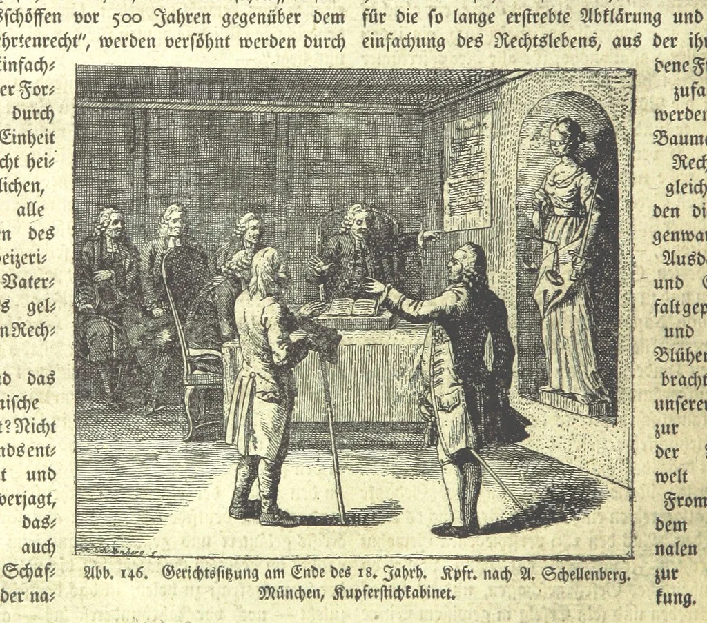 An illustration from Monographien zur deutschen Kulturgeschichte, herausgegeben von G. Steinhausen, 1899, leaf 166