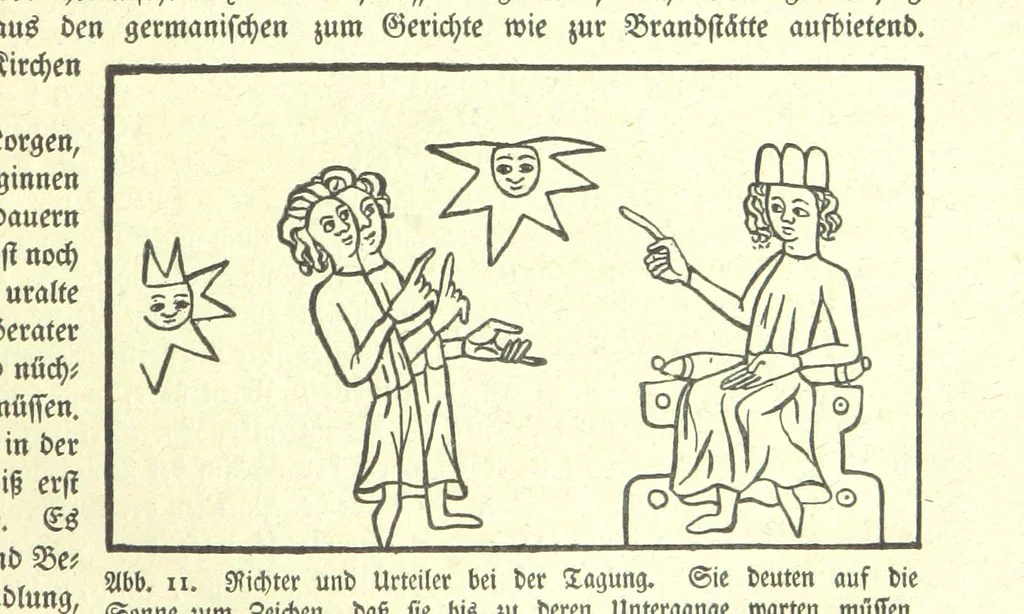 An illustration from Monographien zur deutschen Kulturgeschichte, herausgegeben von G. Steinhausen, 1899, leaf 17