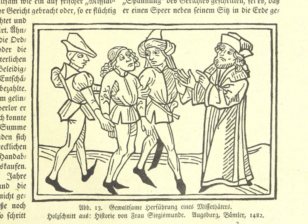 An illustration from Monographien zur deutschen Kulturgeschichte, herausgegeben von G. Steinhausen, 1899, leaf 21