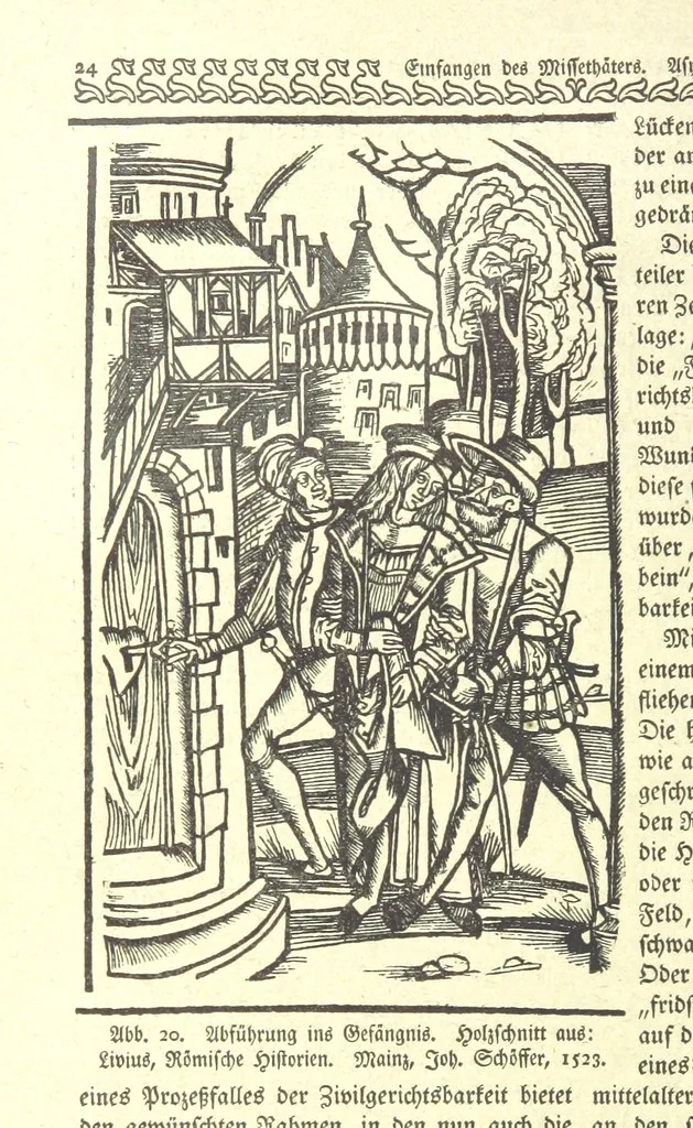 An illustration from Monographien zur deutschen Kulturgeschichte, herausgegeben von G. Steinhausen, 1899, leaf 28