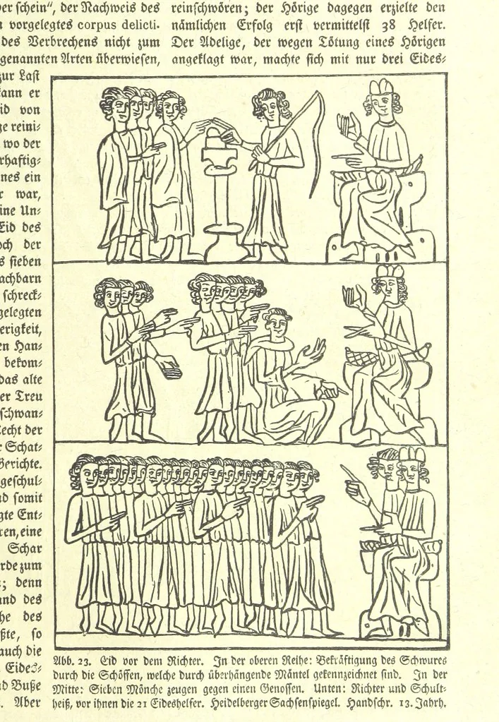 An illustration from Monographien zur deutschen Kulturgeschichte, herausgegeben von G. Steinhausen, 1899, leaf 31