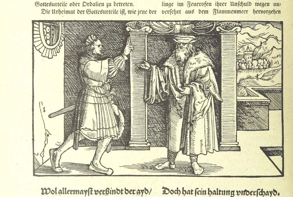 An illustration from Monographien zur deutschen Kulturgeschichte, herausgegeben von G. Steinhausen, 1899, leaf 32