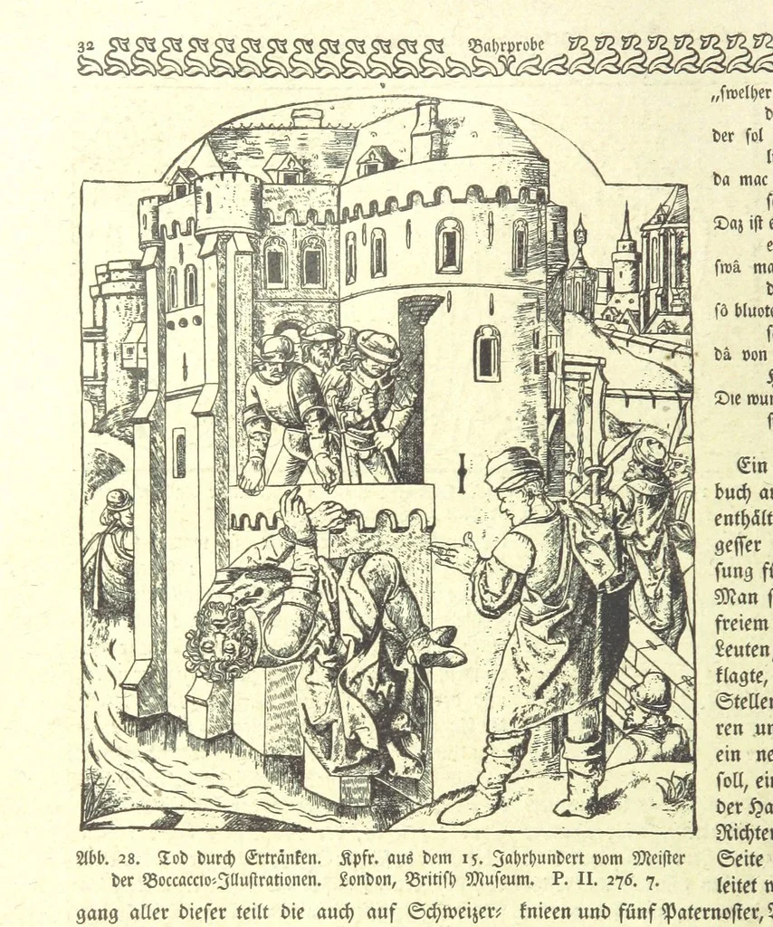 An illustration from Monographien zur deutschen Kulturgeschichte, herausgegeben von G. Steinhausen, 1899, leaf 38