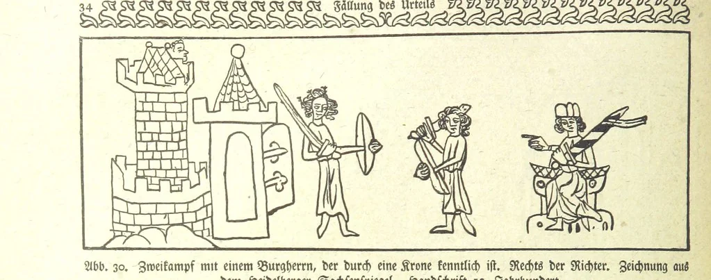 An illustration from Monographien zur deutschen Kulturgeschichte, herausgegeben von G. Steinhausen, 1899, leaf 42