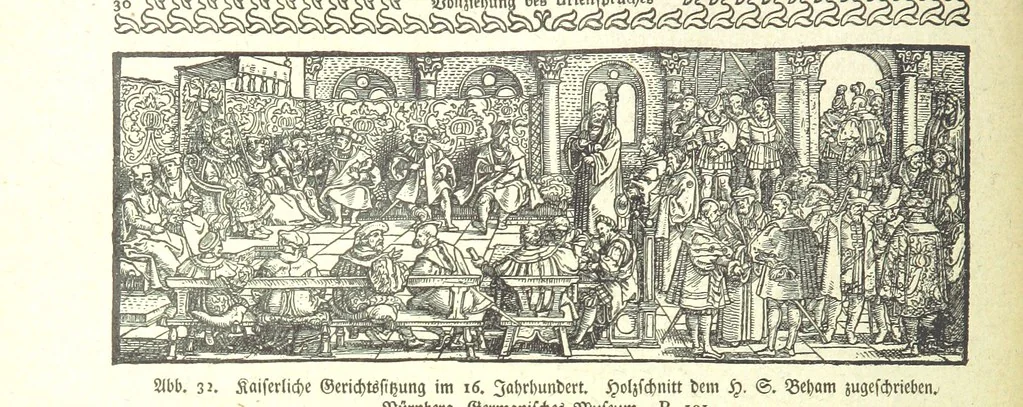 An illustration from Monographien zur deutschen Kulturgeschichte, herausgegeben von G. Steinhausen, 1899, leaf 44
