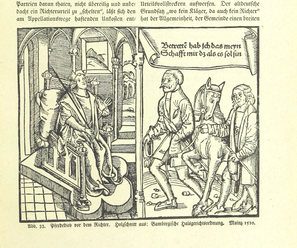An illustration from Monographien zur deutschen Kulturgeschichte, herausgegeben von G. Steinhausen, 1899, leaf 45
