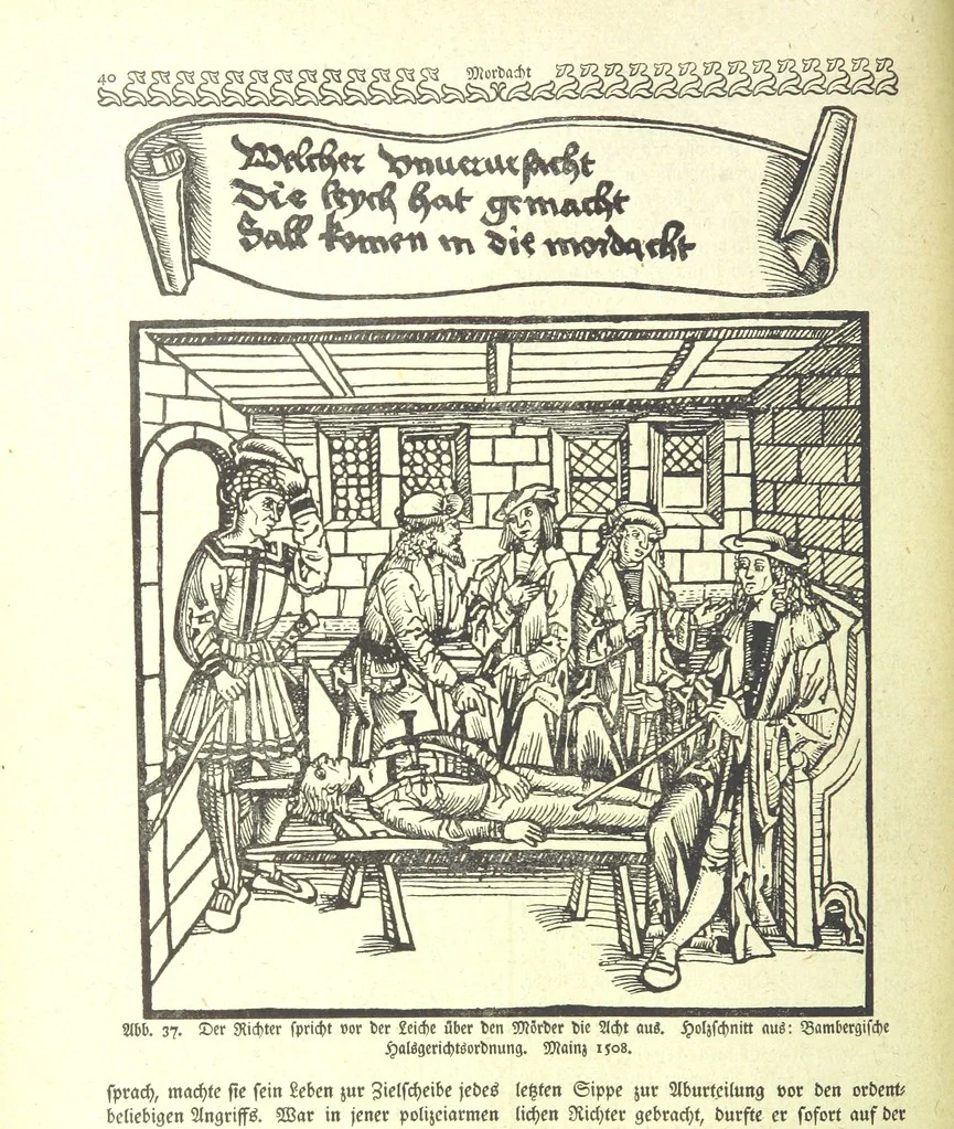 An illustration from Monographien zur deutschen Kulturgeschichte, herausgegeben von G. Steinhausen, 1899, leaf 48